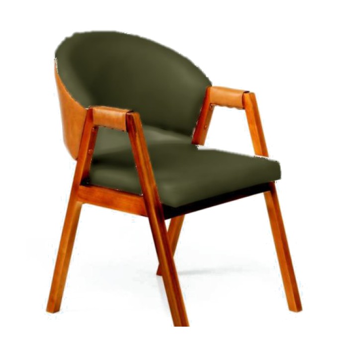 Cadeira Carmem - Verde - Couríssimo com Couríssimo | LadivDecor Cadeira Carmem - Verde - Couríssimo com Couríssimo | LadivDecor